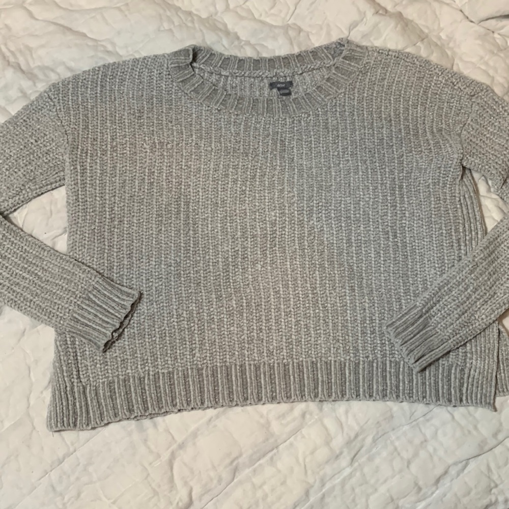 Aerie Chenille Cropped Sweater